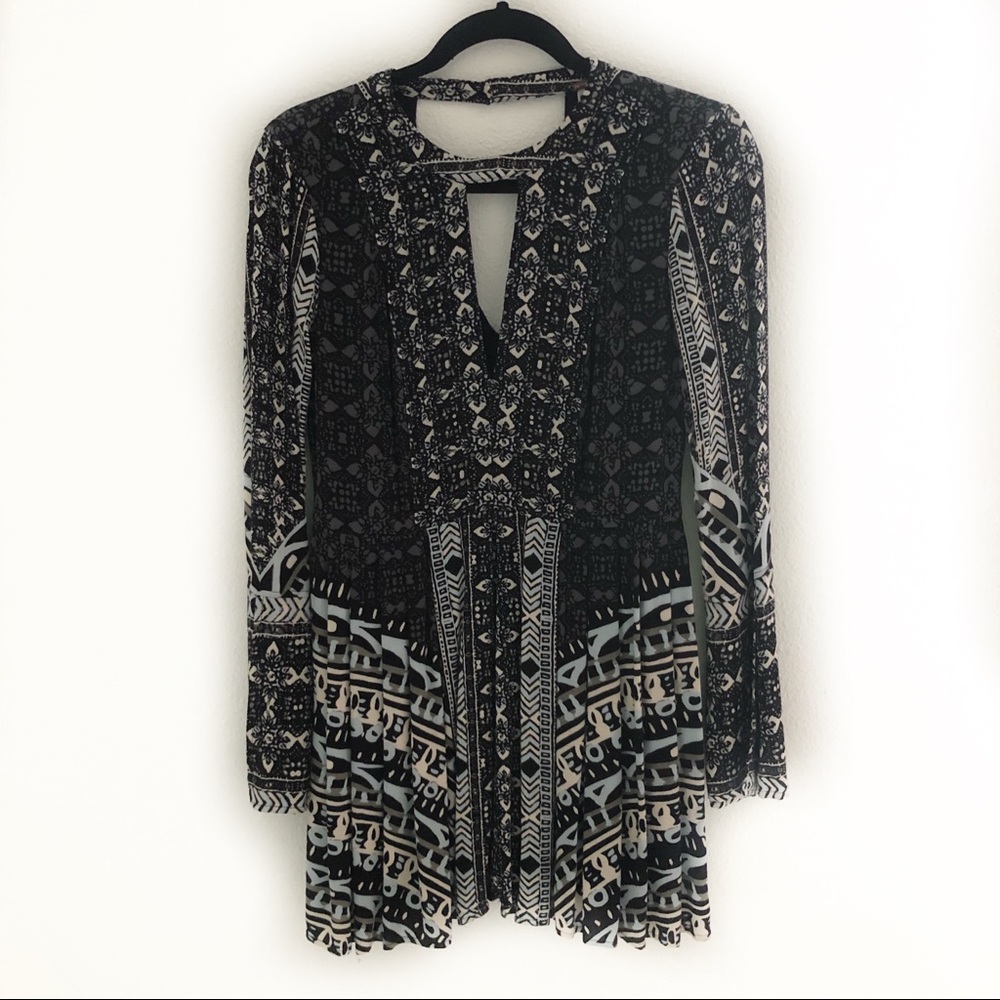Free People Tegan Boarder Print Minidress - 2
